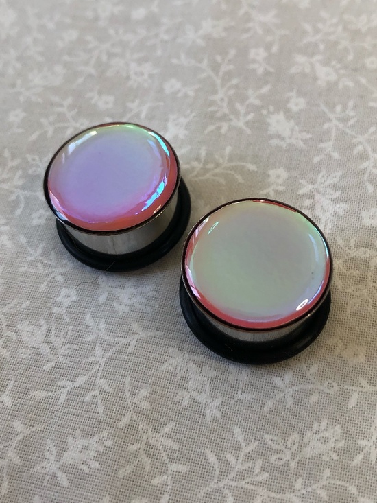 Jewelry - Pink Colorshift Foil Plugs! 3/4" or 19mm